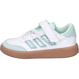 adidas Courtblock EL C Kinder Ftwr White/Magic Grey/Mint 28
