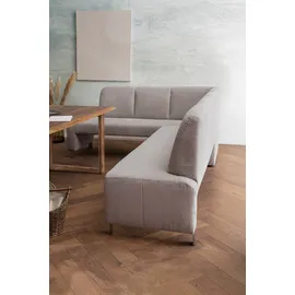 exxpo - sofa fashion "Intenso, modern, wahlweise in Leder oder Textil, 264/197 cm (B/T)", braun (cappuccino), B:264cm H:91cm T:197cm, NaturLeder;Strukturstoff (Zusammensetzung: Polyester 100%);Luxus-Microfaser (Zusammensetzung: Aufgeflockte 100% Polyester