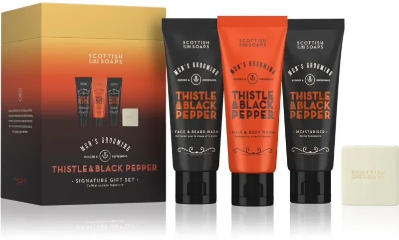 Scottish Fine Soaps Thistle & Black Pepper Geschenkset für Herren