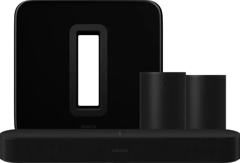 Preisvergleich Produktbild Sonos Beam + Era 100 + Sub G3 Schwarz