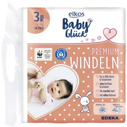 elkos Baby Premium Glück Windeln 3 Midi 5-9KG 46ST