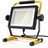 Brandson 100W LED Baustrahler mit 144 SMD LEDs - Arbeitsleuchte - Bauscheinwerfer