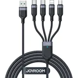 Joyroom USB-A auf USB-C/Lightning/Micro-USB 1,2 m Schwarz