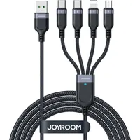 Joyroom USB-A auf USB-C/Lightning/Micro-USB 1,2 m Schwarz