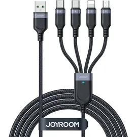 Joyroom USB-A auf USB-C/Lightning/Micro-USB 1,2 m Schwarz