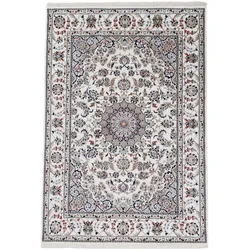 Orientteppich WOVEN ARTS "Orientteppich Nain", beige (creme), B:250cm H:15mm L:350cm, Wolle, Teppiche, handgeknüpft, Wohnzimmer, reine Wolle