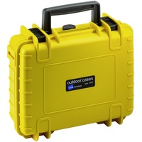 B&W International Outdoor Case Type 1000 gelb + Schaumstoff