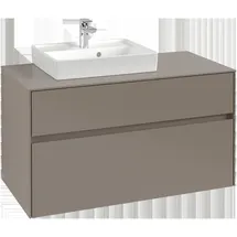 Villeroy & Boch Waschbeckenunterschrank Collaro 2 Auszüge 100 x 54,8 x 50 cm Cashmere Grey