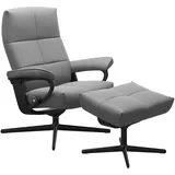 Stressless Sessel | David Cross Base Batick Wild Dove Matt Schwarz Schwarz