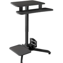 Maclean Brackets Höhenverstellbarer Computertisch für Tablet PC Schwarz