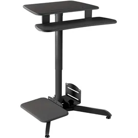Maclean Brackets Höhenverstellbarer Computertisch für Tablet PC Schwarz