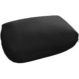 KAWOLA Hocker DAVITO Megahocker Polsterhocker Leder schwarz