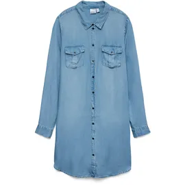 Vero Moda Silla Short Kleid Light Blue Denim XS