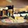 Relaxdays Servierplatte, drehbar, Käse, Snacks, Kuchen, rund, ∅ 45 cm, Glas Tortenplatte, transparent/silber,