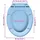 vidaXL Toilettensitz mit Absenkautomatik Blau