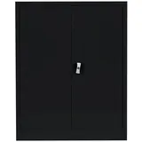 Classix Stahlschrank X-530319 tiefschwarz 80,0 x 38,0 x 100,0 cm, aufgebaut