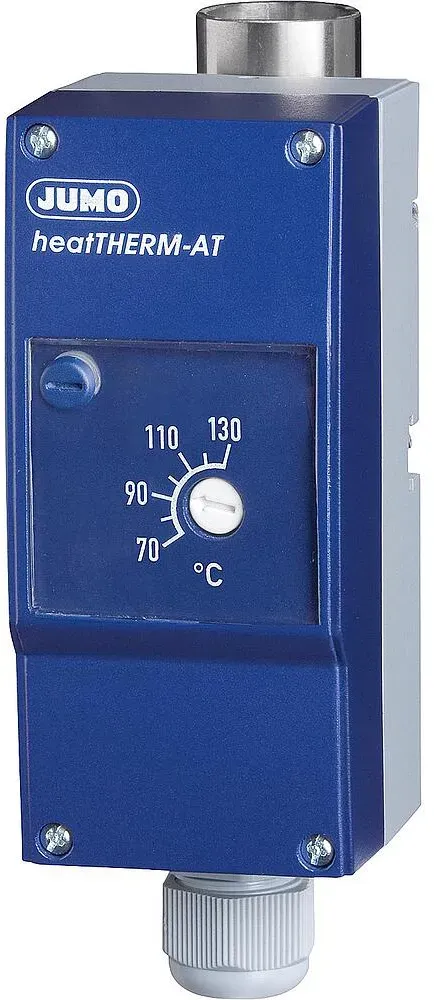 Anlegethermostat, 603070/0070, 70 bis 130 °C mit Tauchrohr 8 × 100 mm