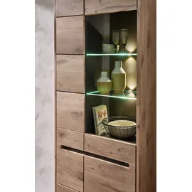 Innostyle Vitrine Bellano 80 x 38 x 202 cm Braun