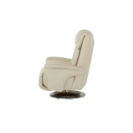 HIMOLLA Sessel 7418 Leder 81 x 111 x 95 cm Beige elektrisch mit Massagefunktion