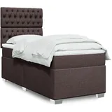 vidaXL Boxspringbett 180 x 200 cm Dunkelbraun