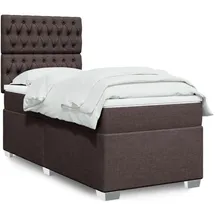 vidaXL Boxspringbett 180 x 200 cm Dunkelbraun