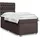 vidaXL Boxspringbett 180 x 200 cm Dunkelbraun