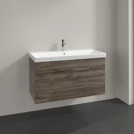 Villeroy & Boch Avento Waschtischunterschrank, 2 Auszüge, wandhängend, Stone Oak