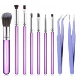 Galenecx 9 Stück Fondant Kuchen Bürsten Set, Kuchen Malerei Pinsel, Zuckerkleber Backpinsel, Multifunktional Backpinsel, Malerei Bürsten Set, für DIY Dekorieren Von Kuchen&keksen Und Dessert