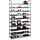 Relaxdays Schuhregal 100 x 175,5 x 29 cm schwarz / schwarz