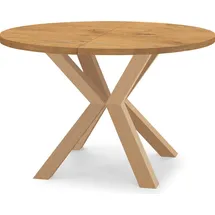 dekori.interiors Runder Ausziehbarer Tisch Ø 100/200 cm braun