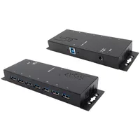 Exsys USB 3.2 HUB 7-Port extern inkl.Netz. inkl.Netzteil 12V/3A und