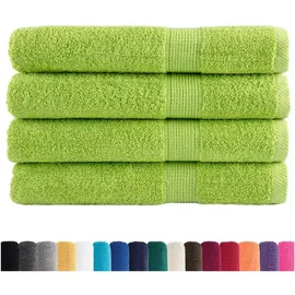 vidaXL SOLUND Handtuchset 4-tlg. Apfelgrün