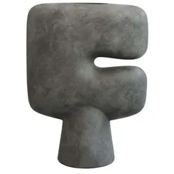101 Copenhagen - Tribal Vase Big Dunkelheit Grau