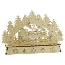 Cepewa LED Mini Schwibbogen Schlitten Cepewa - Beige/Braun