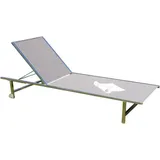 SonnenPartner Sonnenliege Galaxy Edelstahl/Textilen taupe Rollliege - Sonnenpartner