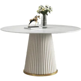xl moebel gmbh Runder Tisch 150 x 75 cm beige