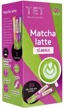 Instant–Teegetränk True English Tea Matcha Latte Classic, 10 Stk.