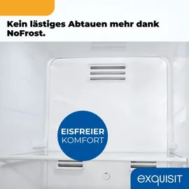 Exquisit SBS546-040E Side-by-Side (442 l, 1770 mm hoch, Inoxlook-az)