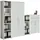 BMG Möbel Office Edition Büroschrank 22 x 40 x 180 weiß