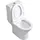VEROSAN PRO Paros Stand-WC mit WC-Sitz Weiß