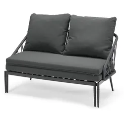 Tchibo - Ausziehbares Lounge-Sofa - 124x74,5x92cm - schwarz - Stahl / Polyester / Polyurethan