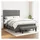 vidaXL Boxspringbett 140 x 200 cm Dunkelgrau