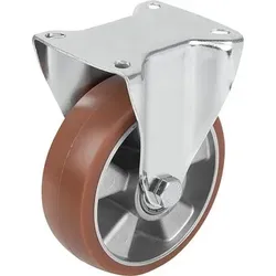 BOCKROLLE OHNE FESTSTELLSYSTEM, D=100, B=40, POLYURETHAN, M.GERINGEM ROLLWIDERSTAND, KOMP:STAHL