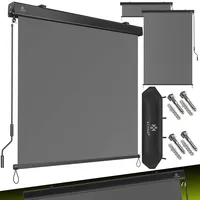 Kesser KESSER® Senkrechtmarkise Außenrollo Handkurbelmechanismus Balkonrollo Sonnen-und Sichtschutz, Beschattung