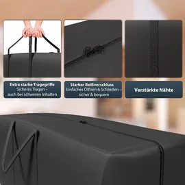 BigDean Aufbewahrungstasche 85 x 55 x 35 cm 1-tlg. schwarz