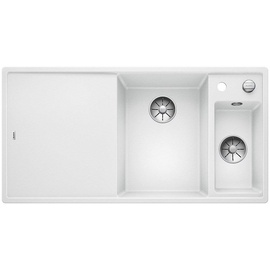 Blanco Axia III 6 S rechts weiß + Excenterbetätigung + InFino + Glasschneidbrett