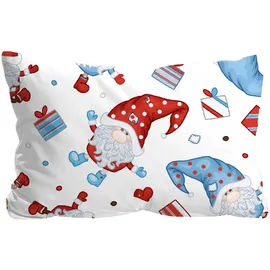 biberna Weihnachten Blau 100 x 135 cm + 2 x 40 x 60 cm