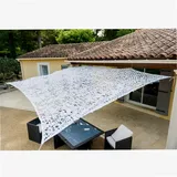 WERKA PRO Weiße perforierte Sonnenschutzplane 4 x 5m