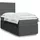 vidaXL Boxspringbett 140 x 200 cm Dunkelgrau