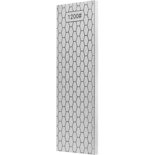 S SATC Diamant-Schleifstein mit 2 Körnungen 400/1200 – Diamantplatte zum Abziehen und Schärfen von Küchenmessern, Outdoor-Werkzeugen und Kleinteilen (198×70 mm / 7,8×2,75 Zoll)